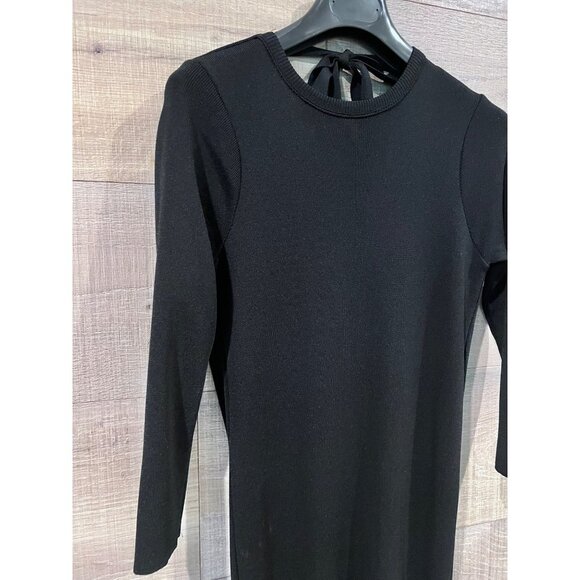 ZARA KNITS black open back dress size S - Picture 5 of 9
